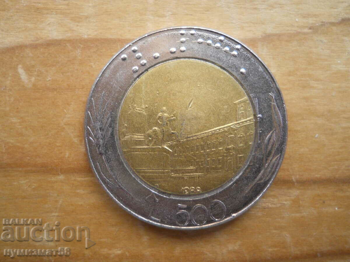 500 lire 1988 - Italia (bimetal)