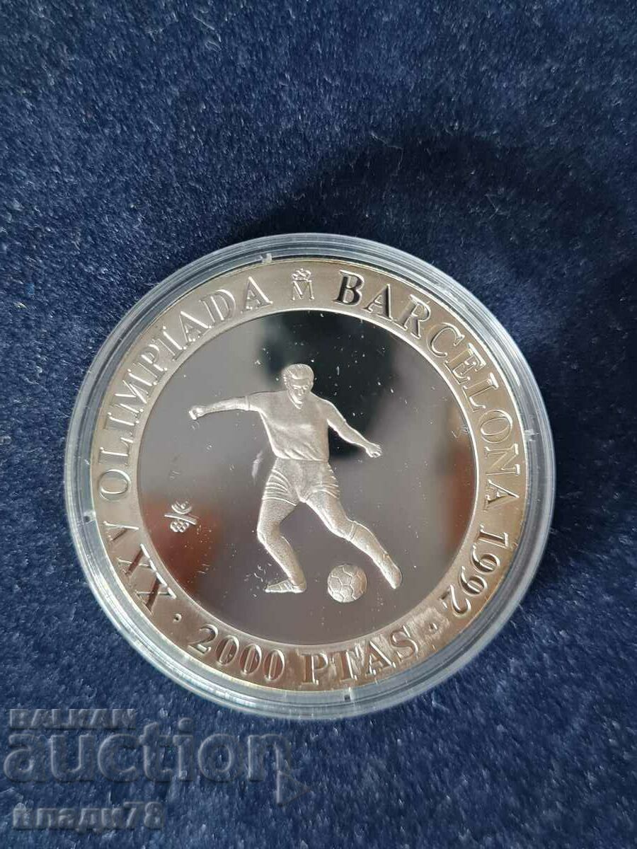 Moneda de argint 2000 pesetas 1990