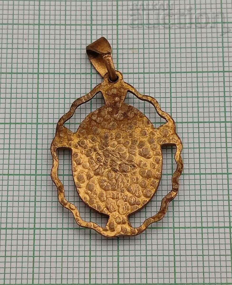 OLD MEDALLION OF THE VIRGIN WITH THE CHILD with price 9.00 BGN | € 4.60 OLD MEDALLION OF THE VIRGIN WITH THE CHILD with price 9.00 BGN | € 4.60