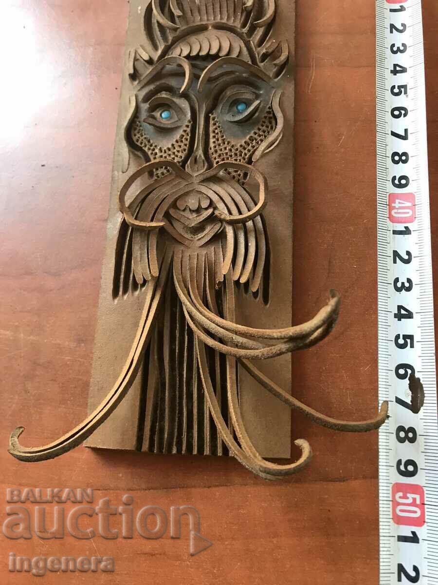 Auction LEATHER WALL PANEL - 1979. Auction LEATHER WALL PANEL - 1979.