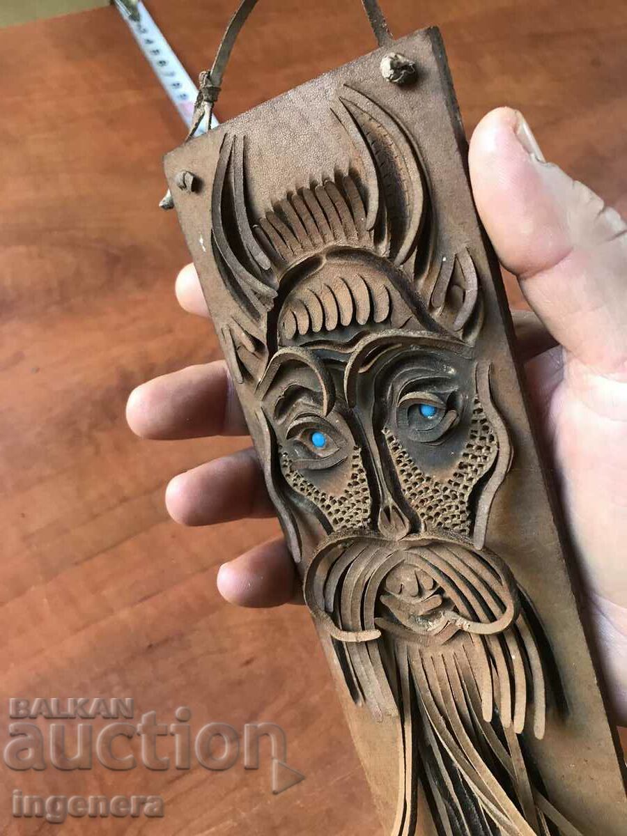 LEATHER WALL PANEL - 1979. - 5 LEATHER WALL PANEL - 1979. - 5