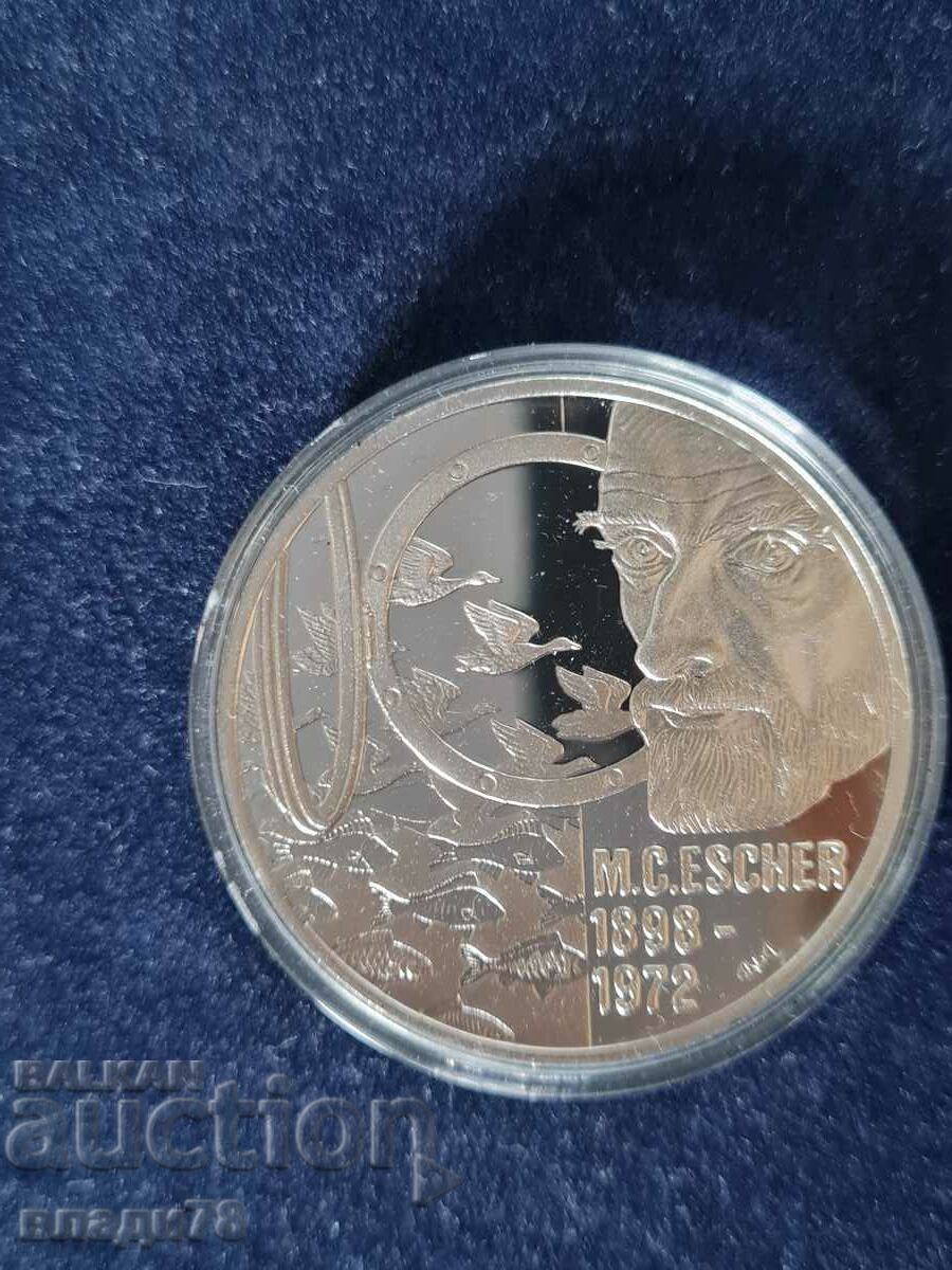 Silver coin 50 euro 1998