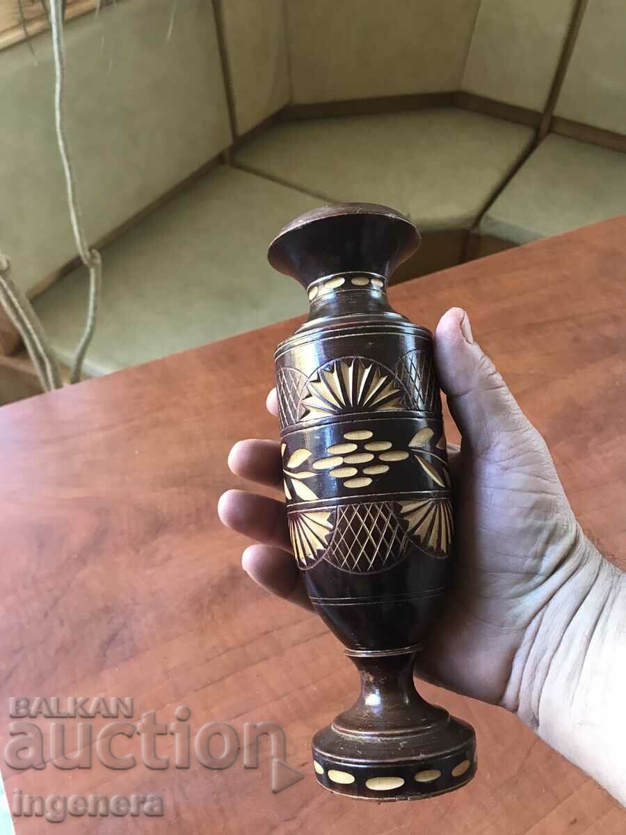 Auction VASE WOOD CARVING ART BEAUTY WOOD CARVING Auction VASE WOOD CARVING ART BEAUTY WOOD CARVING