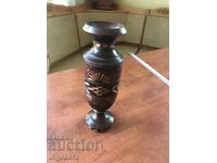 VASE WOOD CARVING ART BEAUTY WOOD CARVING