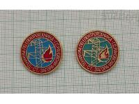 ELECTROTECHNICUM "G. RAKOVSKI" ST. ZAGORA BADGE LOT 2 PIECES