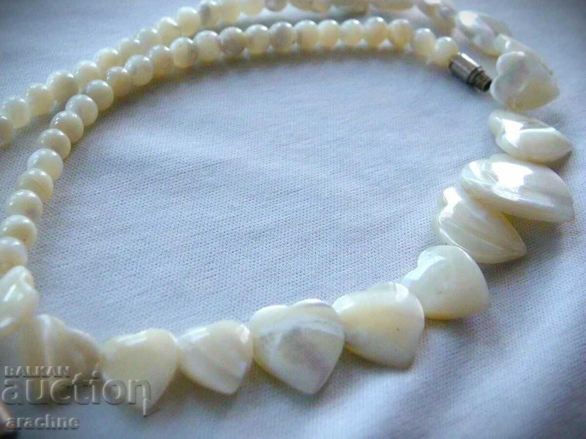 A beautiful mother-of-pearl necklace with price 39.00 BGN | € 19.94