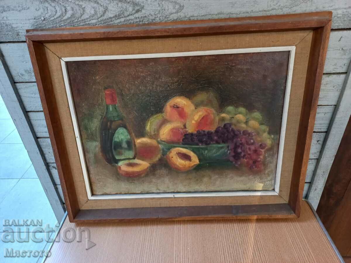 Painting Georgi Mitsov oil on canvas old.