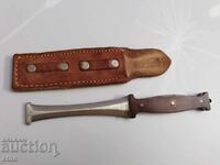 BULGARIAN LANDING, PARACHUTE KNIFE-CUTTER WITH LEATHER CUTTER