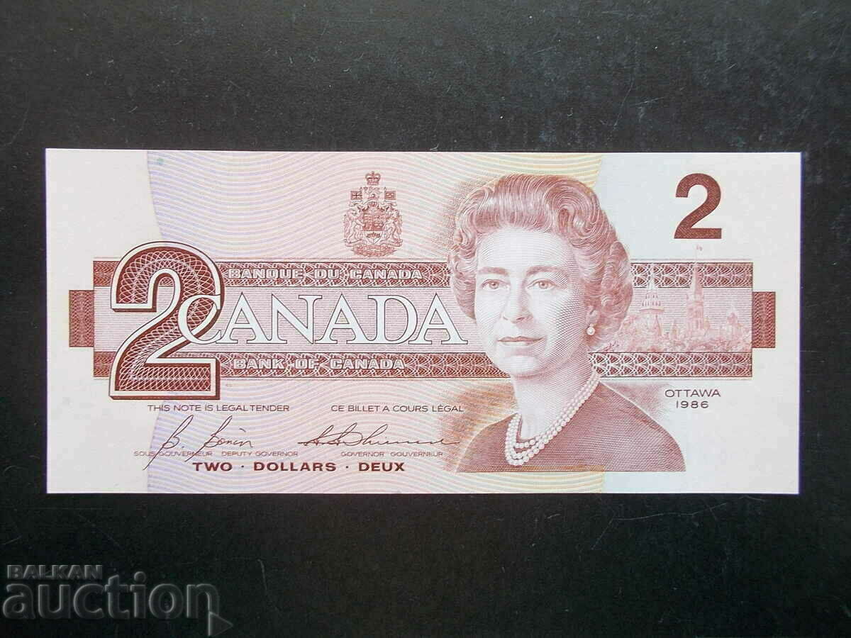 ΚΑΝΑΔΑΣ, 2 $, 1986, UNC