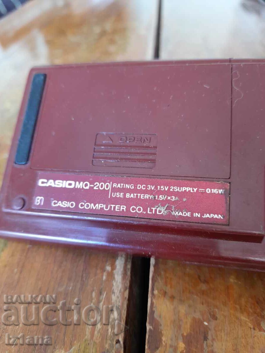Παλιά αριθμομηχανή, ρολόι Casio MQ 200 - 6