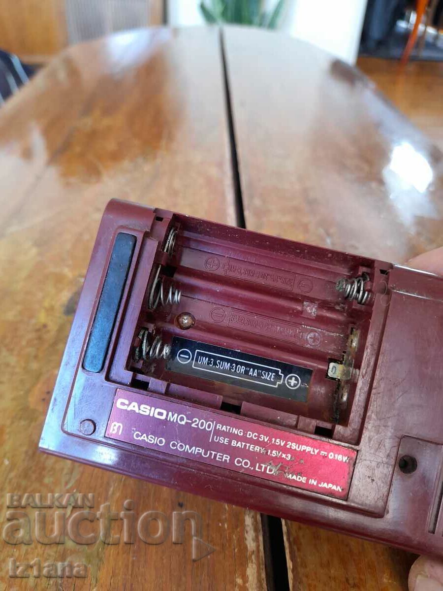 Παλιά αριθμομηχανή, ρολόι Casio MQ 200 - 7