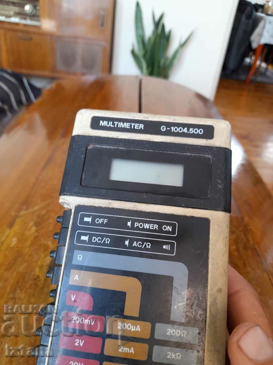 Old multimeter RFT Mikroelektronik G 1004.500 with price 75.00 BGN | € 38.35 Old multimeter RFT Mikroelektronik G 1004.500 with price 75.00 BGN | € 38.35