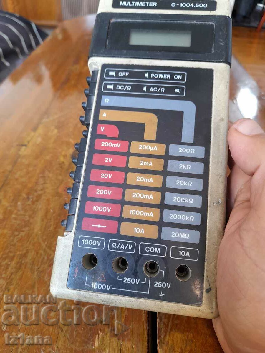 Auction Old multimeter RFT Mikroelektronik G 1004.500 Auction Old multimeter RFT Mikroelektronik G 1004.500