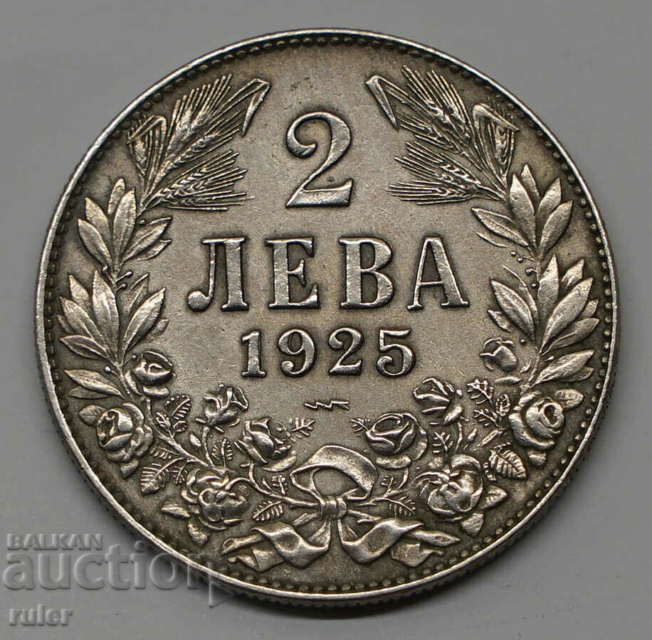 2 BGN 1925 Regatul Bulgariei - 4,92 gr.