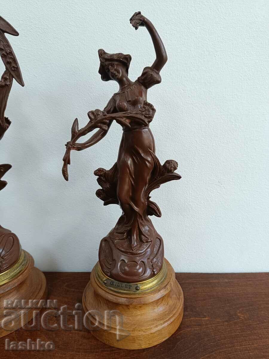 Auction  Set of metal figurines