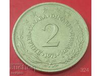 2 dinars 1971 - Yugoslavia