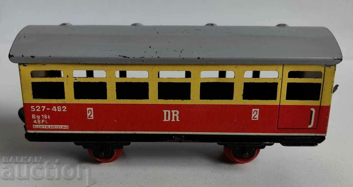 . SOC SHEET METAL WAGON FROM A CHILDREN'S TOY TRAIN