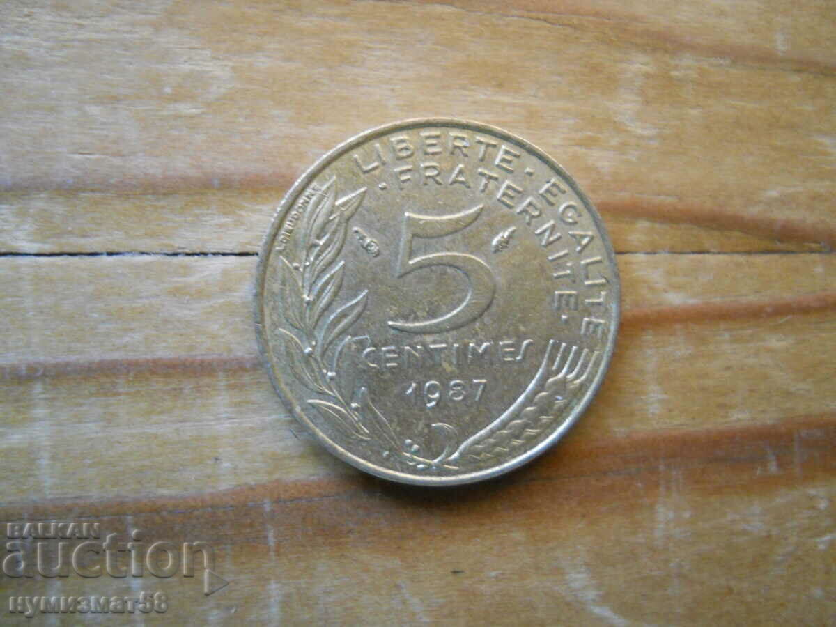 5 centimes 1987 - Franta