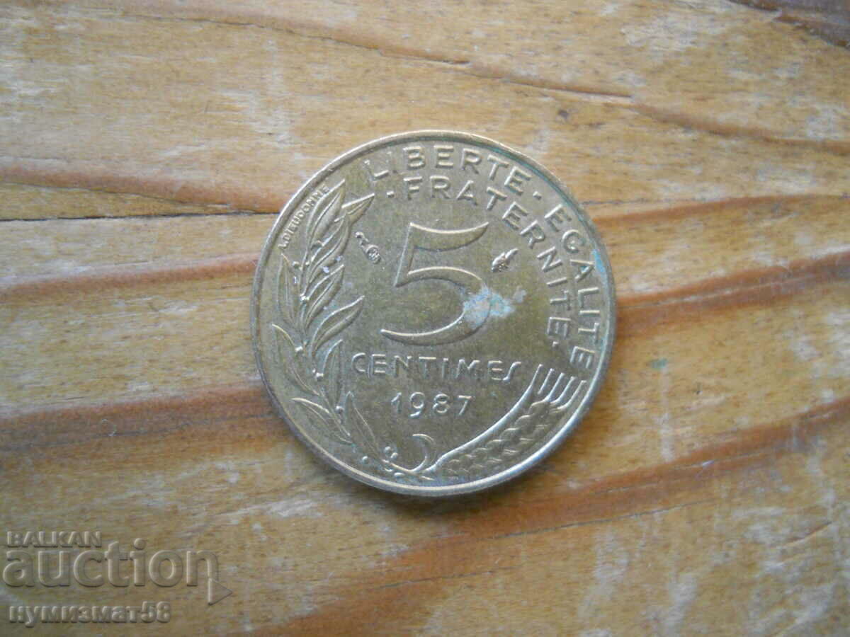 5 centimes 1987 - Franta