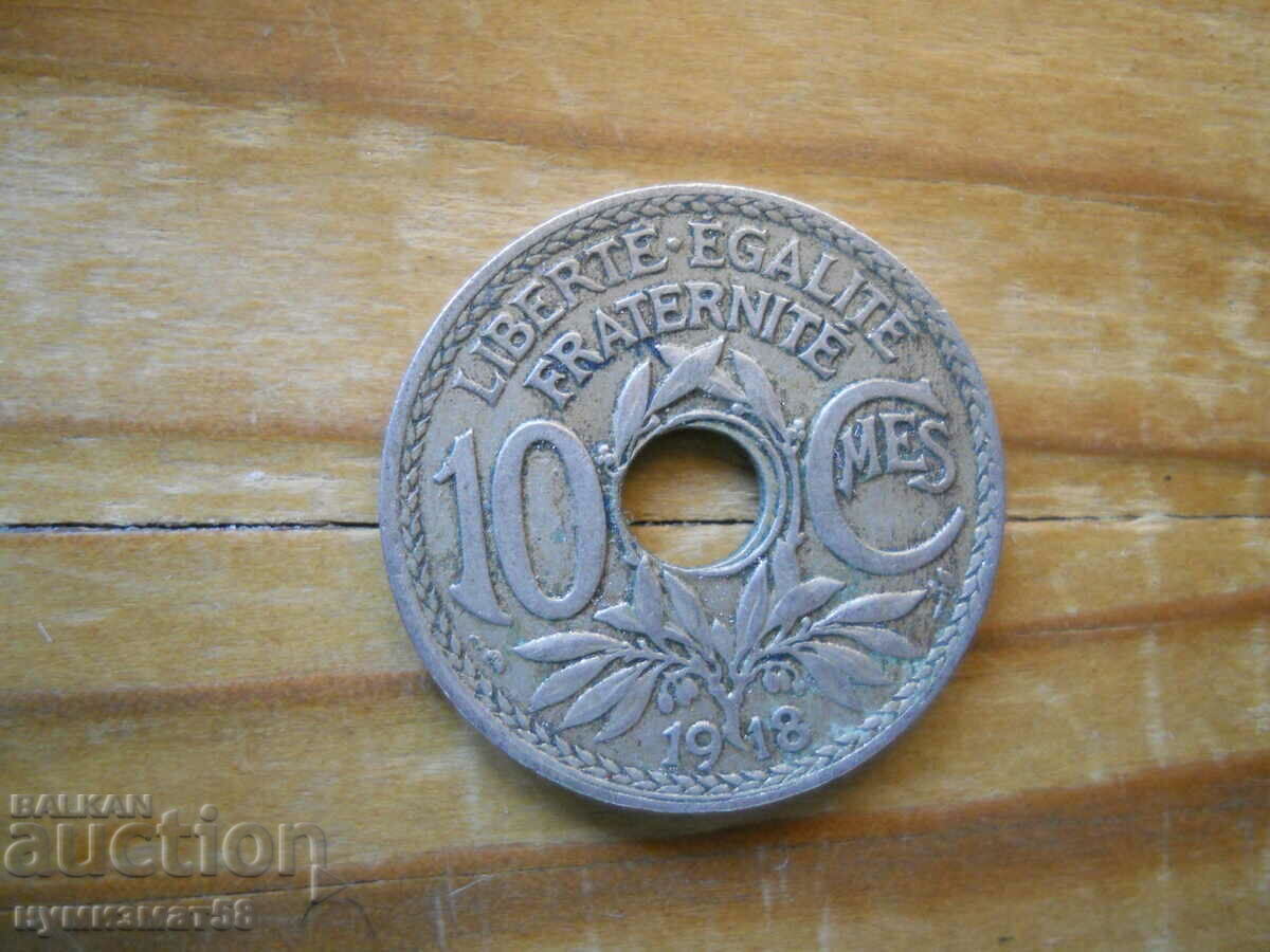 10 centimes 1918 - Franta