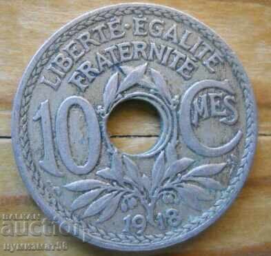 10 centimes 1918 - Γαλλία