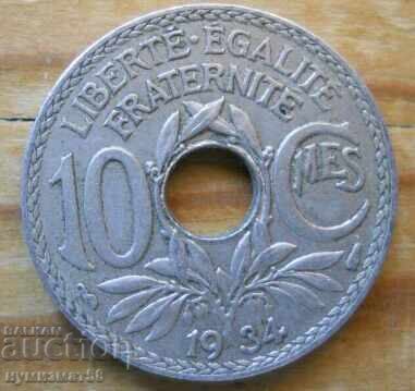 10 centimes 1934 - Γαλλία