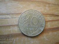 10 centimes 1985 - France