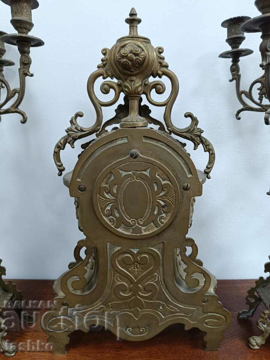 Бронзов каминен часовник - 5 Бронзов каминен часовник - 5