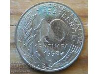 10 centimes 1998 - France