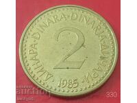 2 dinari 1985 - Iugoslavia