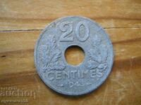 20 centimes 1943 - France (German occupation)