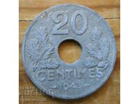 20 centimes 1943 - France (German occupation)