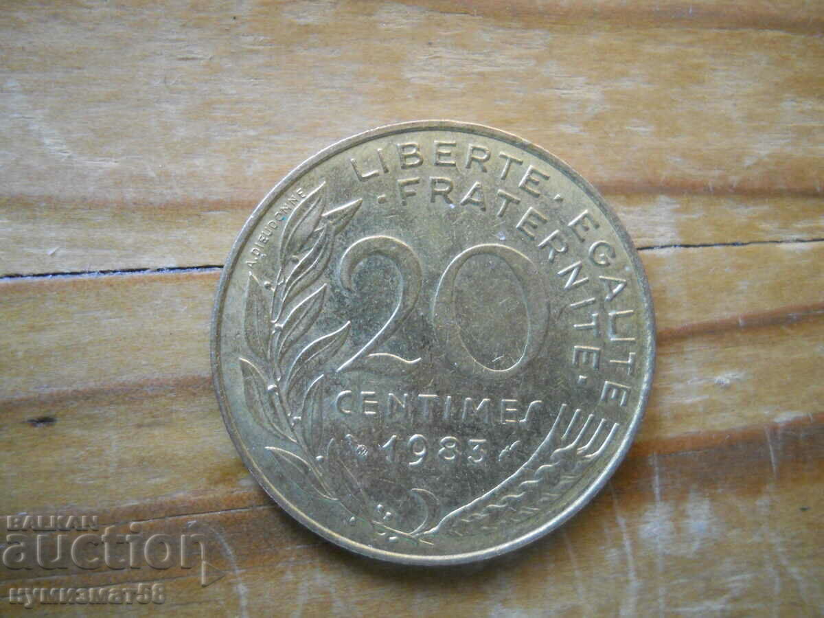 20 centimes 1983 - Γαλλία