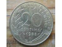 20 centimes 1983 - France