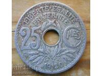 25 centimes 1920 - France