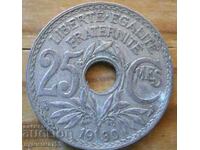 25 centimes 1930 - Franta