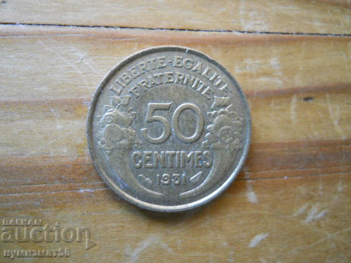 50 centimes 1931 - France