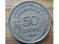 50 centimes 1932 - Γαλλία