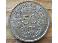 50 centimes 1938 - France