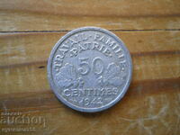 50 centimes 1942 - France (German occupation)