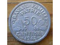 50 centimes 1942 - Γαλλία (γερμανική κατοχή)