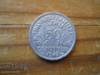 50 centimes 1943 - France (German occupation)