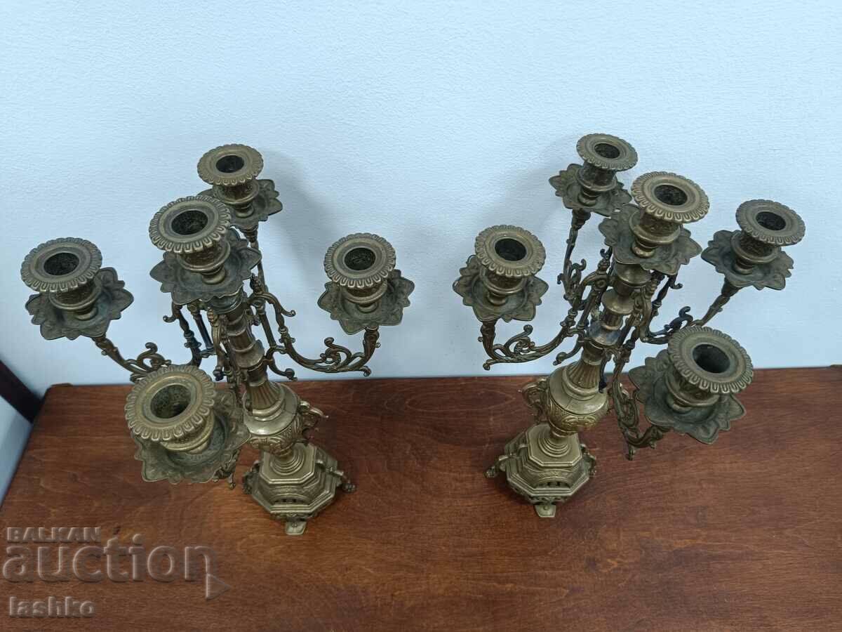 Σετ μπρούτζινα κηροπήγια με τιμή 499.99 BGN | € 255.64 Σετ μπρούτζινα κηροπήγια με τιμή 499.99 BGN | € 255.64