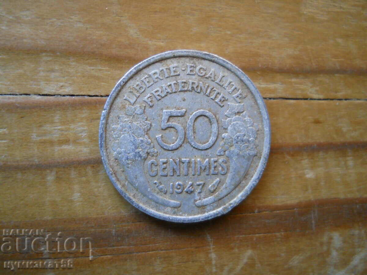 50 centimes 1947 - Γαλλία