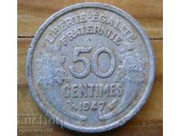 50 centimes 1947 - Γαλλία