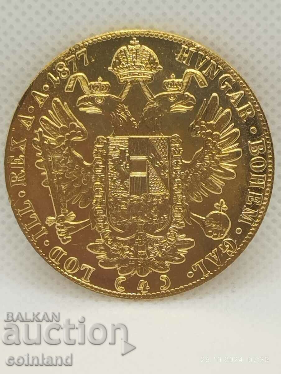Licitație 4 DUCELE Franz Joseph 1877-REPRODUCERE REPLICA