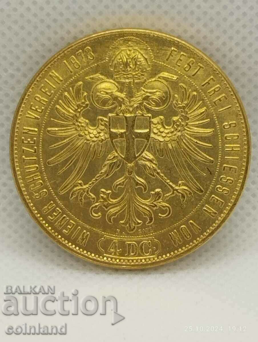 Licitație al 4-lea duce Franz Joseph l 1873 - REPRODUCERE REPLICA Licitație al 4-lea duce Franz Joseph l 1873 - REPRODUCERE REPLICA