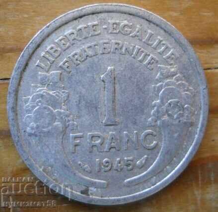 1 franc 1945 - Franța