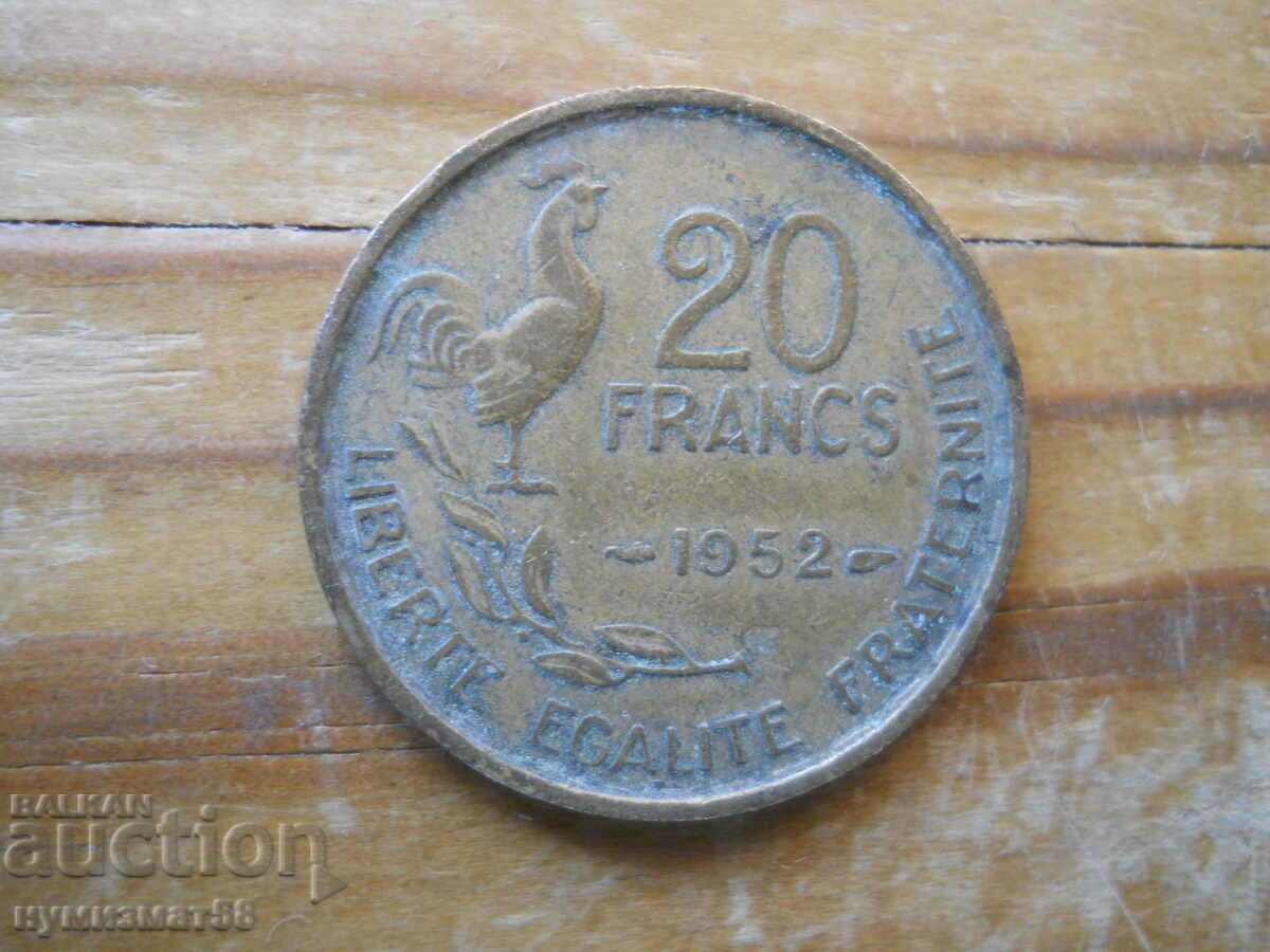 20 francs 1952 - France