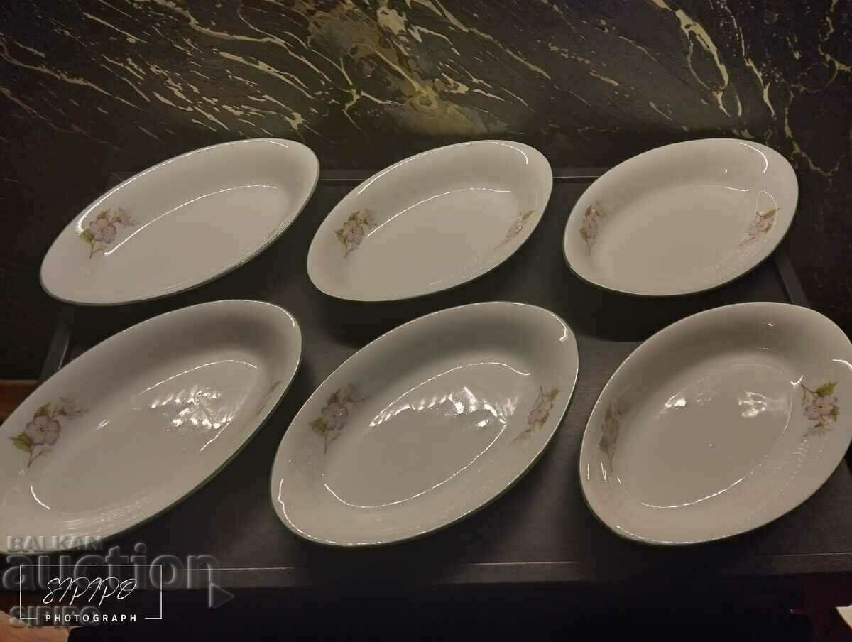 Porcelain service, hors d'oeuvre plates from the 60s